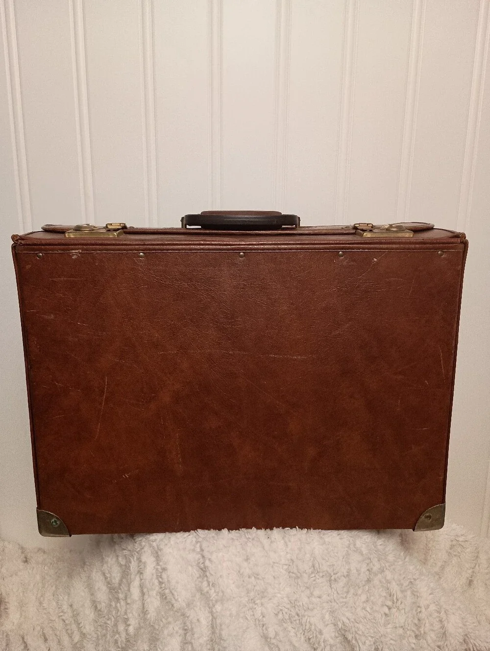 Vintage- Classic Leather Briefcase Large- Brown